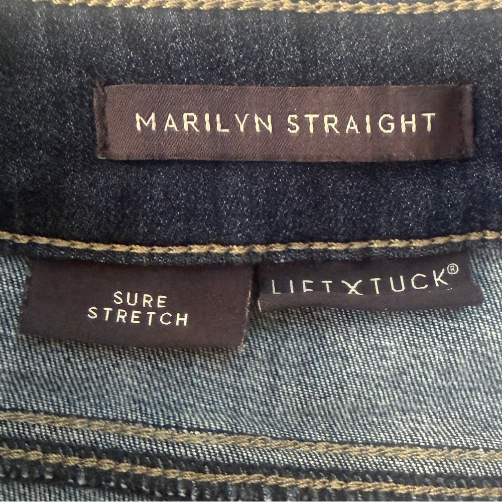 NYDJ Midnight Blue Straight Leg Jeans - Picture 4 of 5